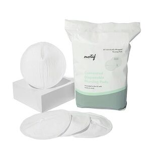 3/$15 🌸 60 Pack Nursing Pads Motif Disposable Contoured Breastfeeding Supplies